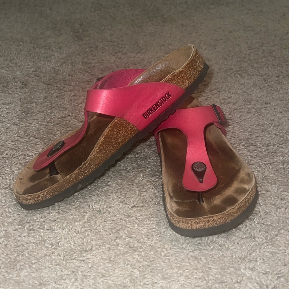 Birkenstock Pink Gizeh Sandals